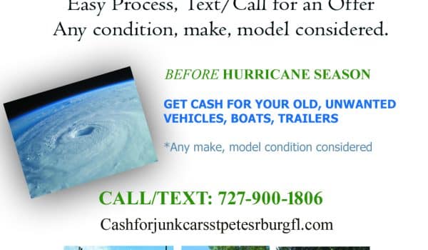 Boat and vehicle removal services St Petersburg FL